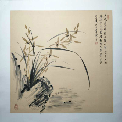 韩正民兰花作品欣赏