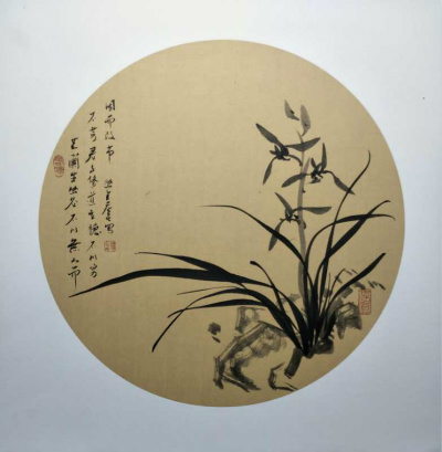 韩正民兰花作品欣赏