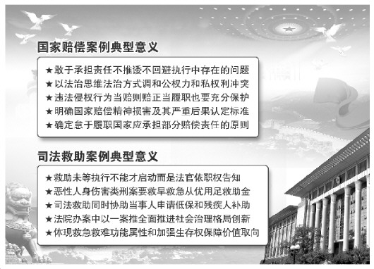 最高法发布法院国家赔偿和司法救助典型案例