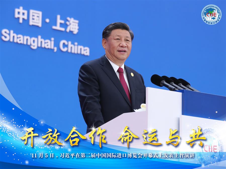 习近平在第二届中国国际进口博览会开幕式上发表主旨演讲
