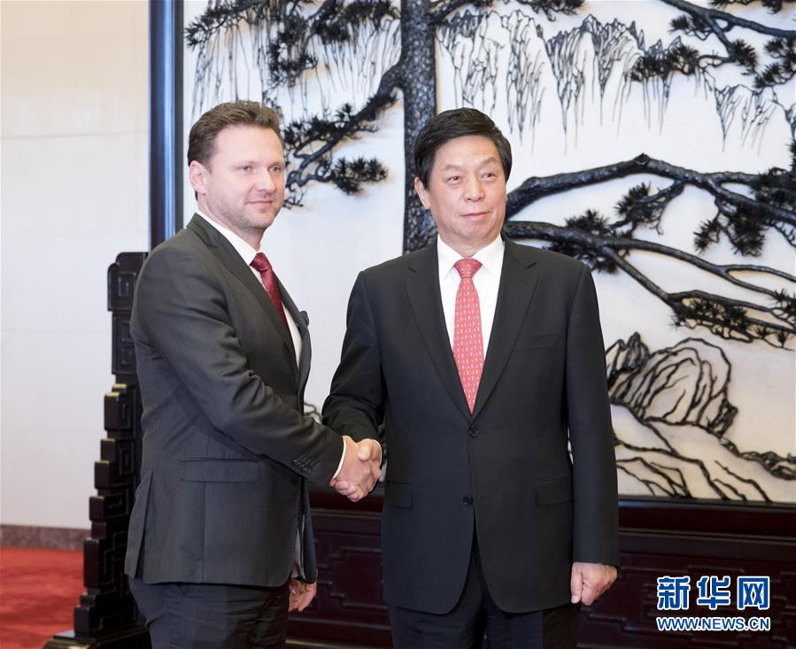 栗战书会见捷克众议院主席冯德拉切克