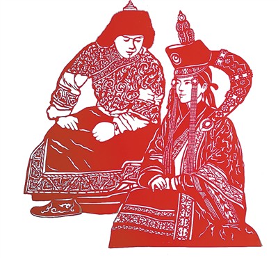 内蒙古剪纸非遗传承人赵美玲——黄河银剪 红纸丹心
